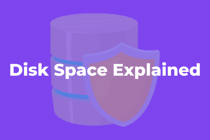 What is disk space in web hosting