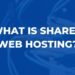 What is shared web hosting